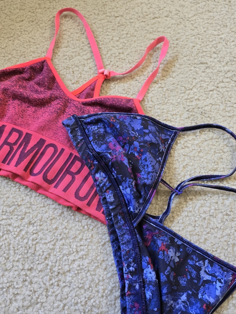 X2 Ivivva & Under Armour Athletic Sports Bras Tops Womens Size XS
